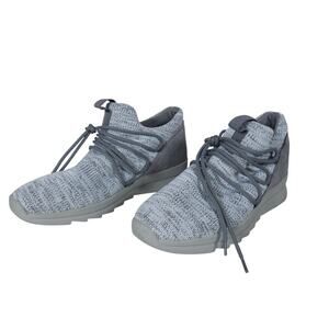 Blondo Womens Sneakers 11 Gray Waterproof Knit Laceup Casual Lightweight Comfort